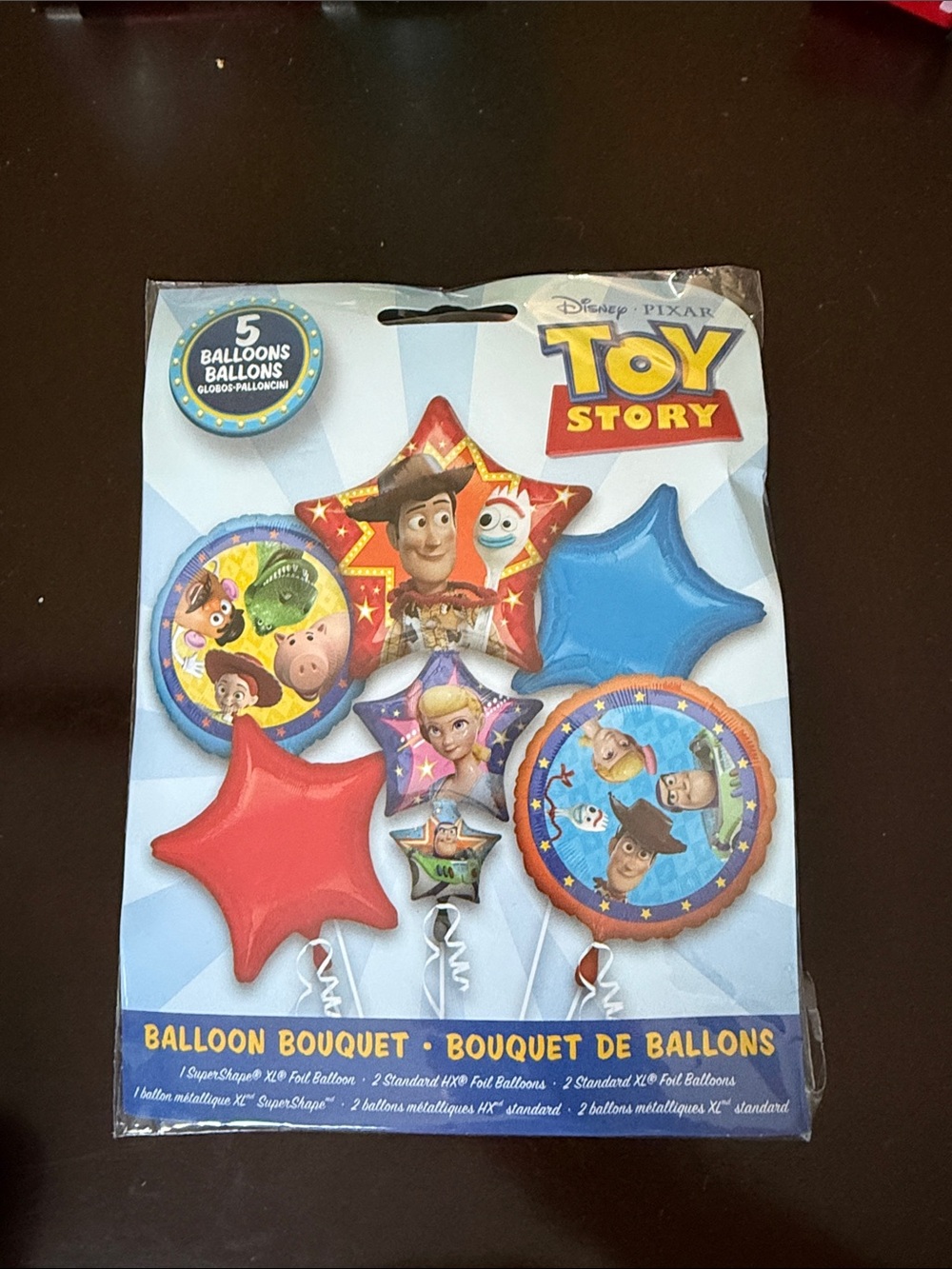 Kids Toy Story 4 Balloon Bouquet - Red & Blue